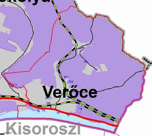 VERŐCE KÖZSÉG Területrendezési követelmények PM TrT Nagyvízi meder övezete Lsd.:OTrT előírásainál.