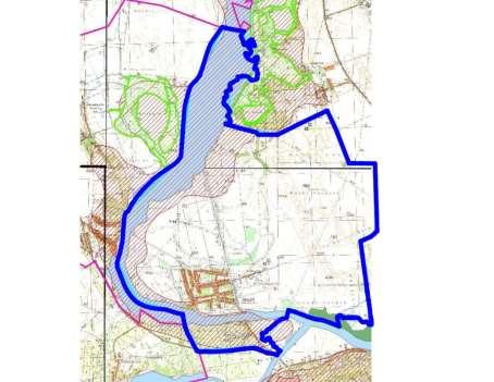 Az övezet - pontosabb lehatárolás híján - a település teljes közigazgatás területét érinti kivéve a belterületet és a közlekedési infrastruktúra területeit, valamint a vízfelületeket.