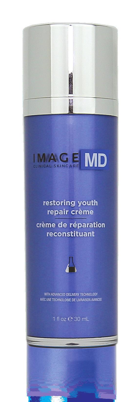 RESTORING YOUTH CRÈME Repair TRTC Az IMAGE MD termékek egyedülálló, fejlett felszívódási rendszere. Feszesíti és liftingeli a bőrt.