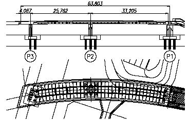 ( ck =120 N/mm 2 ) betonból készített gyalogos felüljáróból áll.