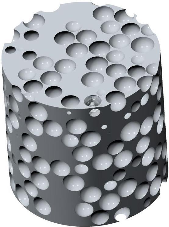 A kiadott szövegfájl segítségével létre lehet hozni a tényleges 3D-s modellt. Ehhez első lépésben csak a gömbhéjakat tartalmazó fájlt hoztam létre a Creo Parametric 3.0 programban.