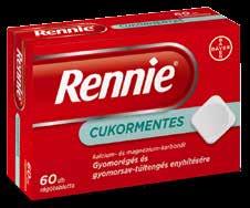 Kiemelt Nyári Akciók Rennie cukormentes rágótabletta, 60 db A Rennie cukormentes változata gyors és hatékony megoldást