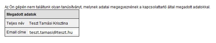 Külső felhasználó felületei Egy külső felhasználó a felületeit csak az email üzenetekben kiküldött linkeken keresztül tudja elérni.