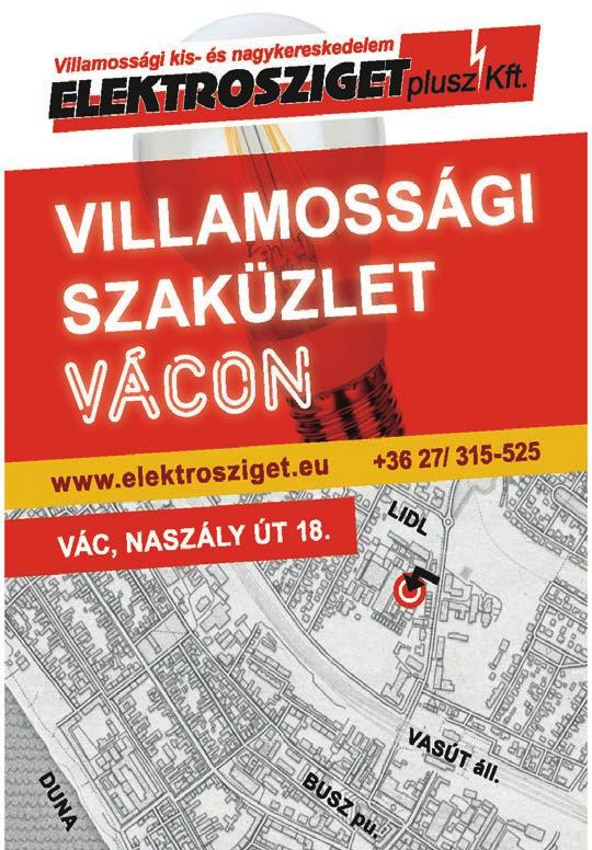 16 VÁCI HÍRNÖK I 2017 MÁJUS I XVIII. ÉVFOLYAM 5. SZÁM Hirdetés Váci partnerünk, a Contitech Kft.