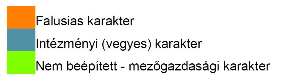 A terület módosítása kapcsán az érintett ingatlanok északi része a zöldterület-közpark övezetébe tartoznak (övezeti jel: Z Kp).