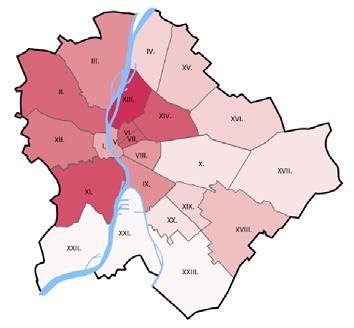 ÉRDEKLŐDÉS A KERÜLETEK IRÁNT 2017. SZEPTEMBER KERÜLET 2017. AUG. 2017. SZEPT. Budapest 01. ker. 8,30% 10,20% Budapest 02. ker. 13,40% 15,60% Budapest 03. ker. 11,40% 12,40% Budapest 04. ker. 7,70% 7,00% Budapest 05.