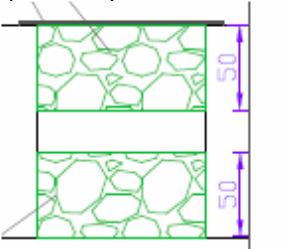 Elastic tűzoldalon 2 x 50 Kőgyapot + 1 mm Polylack Elastic a mentett oldalon 2 x 50 50 kg/m 3 mentett oldalon 1 mm Polylack Elastic bevottal 1 x 50 mentett oldalon 1 mm Polylack Elastic bevottal