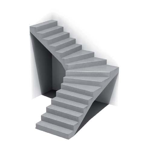LEIER VASBETON LÉPCSŐELEMEK A GYORS MEGOLDÁS A lépcsőelemeket minden esetben az építész vagy statikus terveknek megfelelő geometriával, az