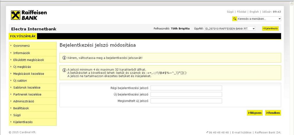 1 Első bejelentkezés, jelszómódosítás Az Electra Internetbank a www.raiffeisen.hu honlap nyitóoldaláról az Electra ikonra kattintva érhető el.
