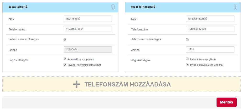 Kameraképet: Itt ki kell választani egy már hozzáadott kamera képét. A kamera frissítési gyakoriságát a Kamera beállítások menüben, a 4.3.1-es pontban leírtaknak megfelelően állíthatjuk be.