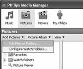 2492.3 24-02-2006 15:58 Pagina 3 Fájlk hzzáadása a Philips Media Manager-hez (PMM-hez) & Válassza ki a PMM-et a Windws Start menüjében, vagy duplán