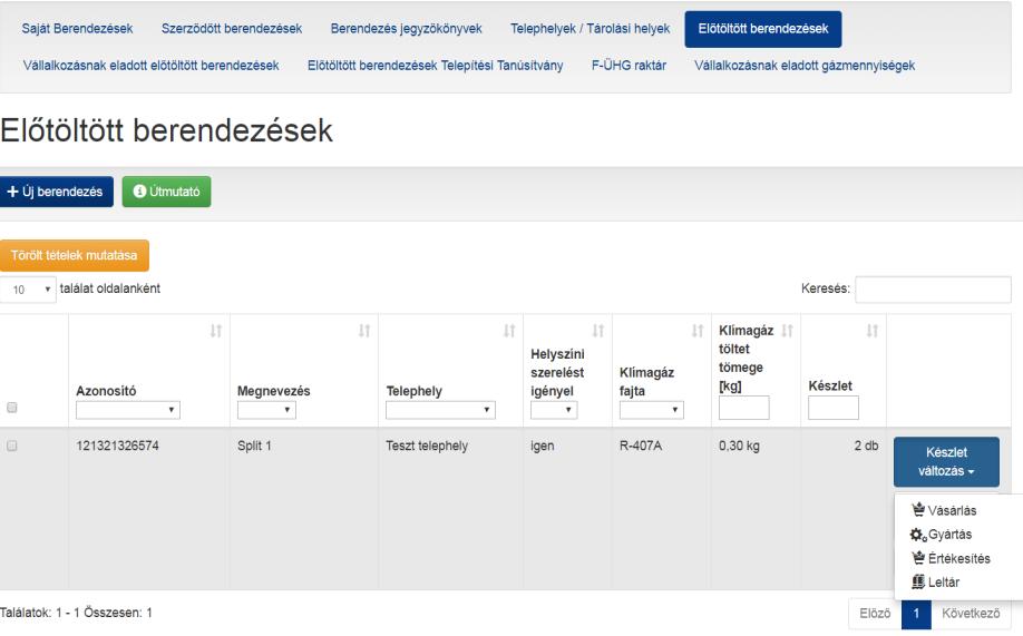 II.2. Értékesítő vállalkozás feladatai a Telepítési Tanúsítvánnyal Az előtöltött berendezés értékesítése előtt a forgalmazónak meg kell győződnie arról, hogy a telepíttető rendelkezik olyan