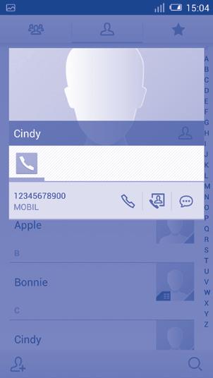 Kizárólag a telefon memóriájában található névjegyek adhatók hozzá a Kedvencekhez. 3.