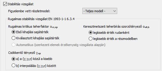 4. Képlékeny csukló és szomszédos támaszok közötti szakaszok stabil hosszának számítása a megfelelő módszerrel A Rugalmas szakaszokon az Eurocode általános módszere szerint kerül meghatározásra a