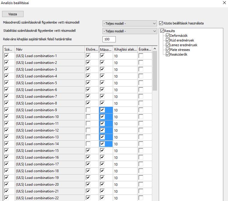 Módosítható táblázatok esetén, a cella tartalmak CTRL+C billentyű kombinációkkal másolhatóak és CTRL+V billentyű kombinációkkal beszúrhatóak táblázaton belül, vagy MS Excel vagy más táblázat kezelő