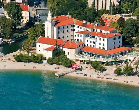 HORVÁTORSZÁG KVARNER CRIKVENICA HOTEL KAŠTEL 3* Fekvése: Crikvenica településen, közvetlenül a strand mellett, közel a központhoz. A szálloda egy 14.században épült kolostor volt.