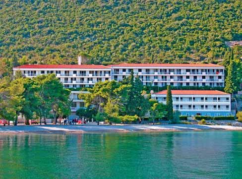 HORVÁTORSZÁG DALMÁCIA TRPANJ, KORČULA SZIGET BRNA ADRIATIQ HOTEL FARAON 3* ALL INCLUSIVE Fekvése: a 3 épületből álló szálloda a Pelješac-félszigeten, Trpanjban Strand: homokos, kavicsos, árnyékot adó