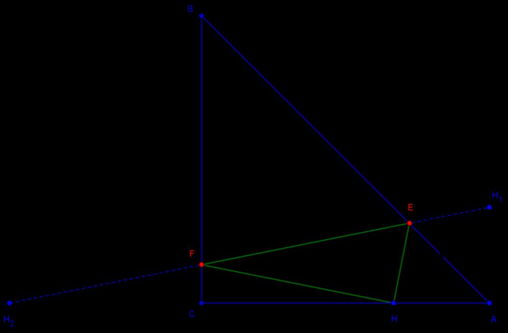 Megoldások Dönt forduló Szakközépiskola Matematika I. kategória 3. Egy ABC háromszögben AC BC a és ACB 90. Az AC oldal A -hoz közelebbi harmadolópontja H.