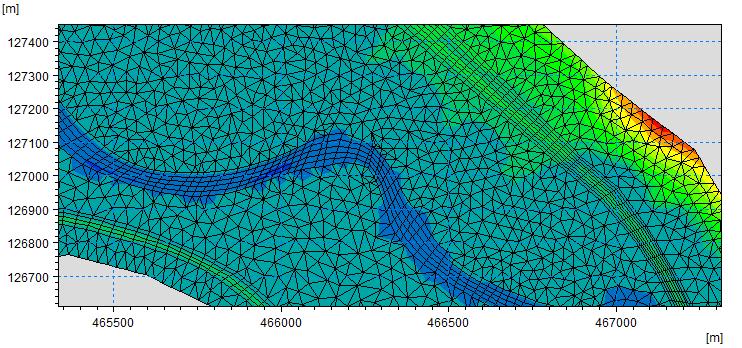 Hullámtéri kutatások 2D hidraulikai modellezés MIKE 21 FM A modell fejlesztése során az alábbi általános modellezési lépésekre került sor: geodéziai adatok, LIDAR felvételek összegyűjtése; ezekből az