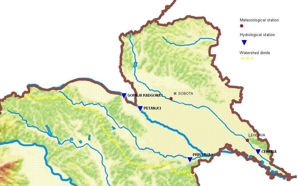 A szlovén szakasz hossza 28 km (belső Mura).