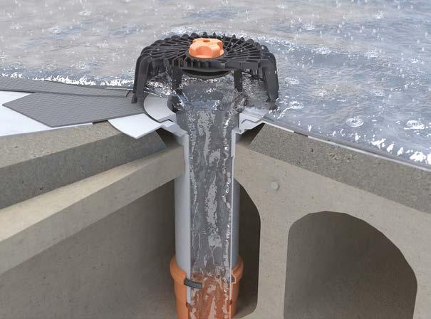T O P W E T Hosszabbított egyrétegű tető víznyelők Lapostetők vízelvezetése Standard hosszúság: 40 cm Egyedi megrendelésre: max.
