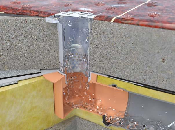 T O P W E T Balkon víznyelők Balkon vízelvezetés Balkon víznyelők TOPWET integrált bitumenes gallér BIT Kialakítás Típus Méretek Balkon víznyelő, kialakítás: modifikált bitumen-szalagból készült