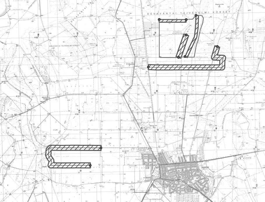 9. ábra: A mintaterületek elhelyezkedése Dévaványa térségében Figure 9: Distribution of sample sites in the Dévaványa area Sorszám Nr. 8.