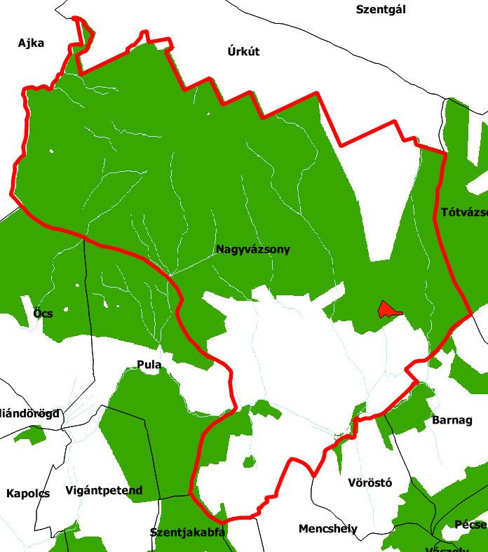 ingatlan az alábbi térségi övezetekkel érintett: magterület övezete (1)