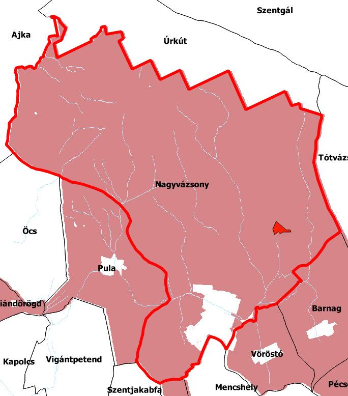 terület (3) felszíni szennyeződésre fokozottan érzékeny terület (4)