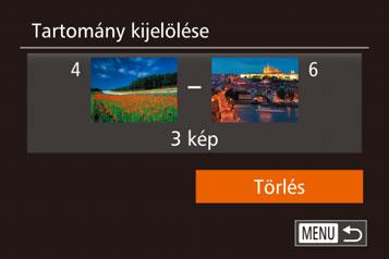 Képek kiválasztása egyenként 1 Válassza a [Választ] beállítást. z A Kiválasztási mód választása szakasz (= 126) 2. lépését követve válassza ki a [Választ] lehetőséget, majd nyomja meg a <m> gombot.