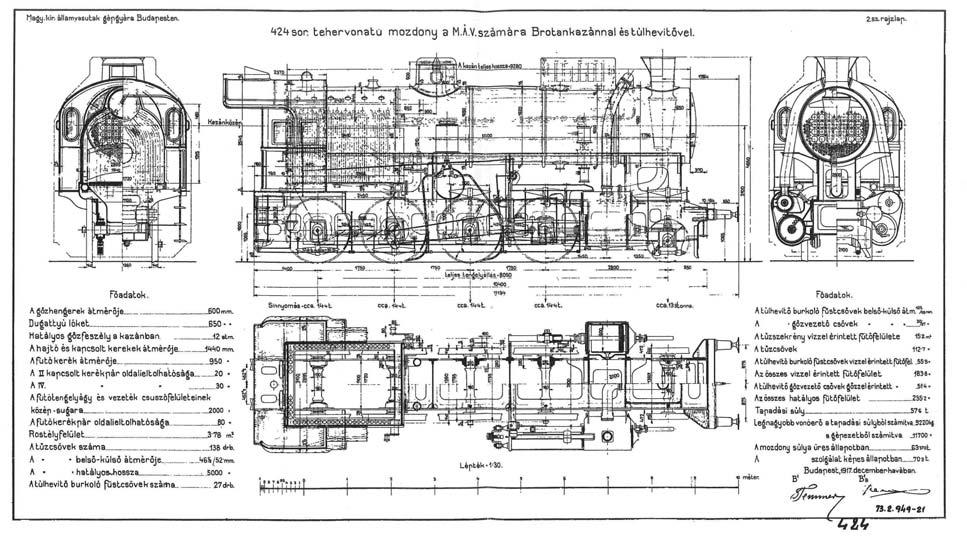 A MÁV számára szállítandó 365 mozdony beszerzésére az elsô világháború után 1924-ig kezdôdôen kellett várni. A szerzô a 424-esre emlékezve osztja meg a gôzmozdonytervezésrôl gondolatait Olvasóival.