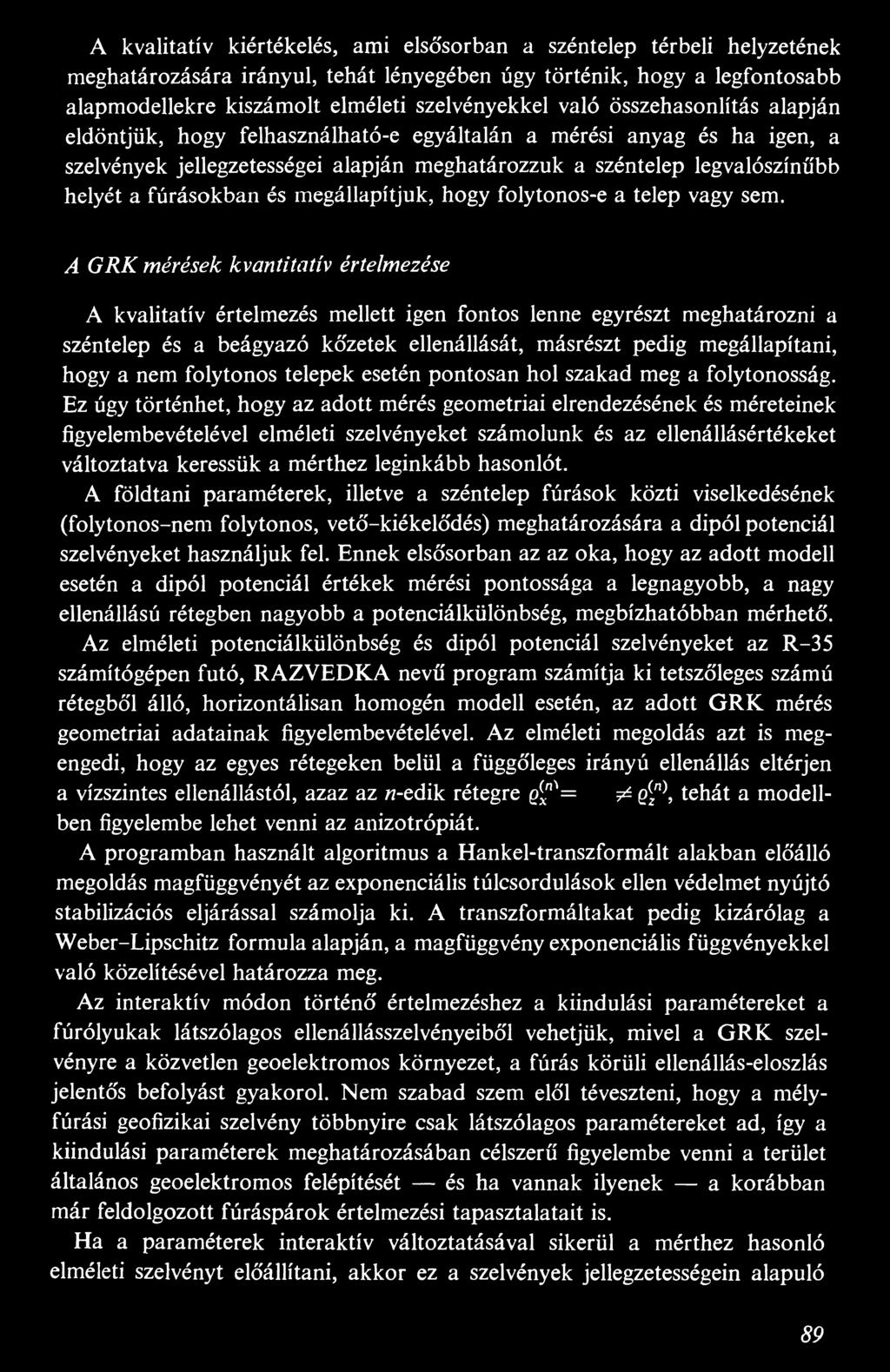 és megállapítjuk, hogy folytonos-e a telep vagy sem.