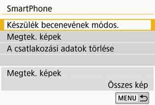 A csatlakozási beállítások módosítása vagy törlése 5 Ellenőrizze, szükség esetén pedig módosítsa a csatlakozási beállításokat.