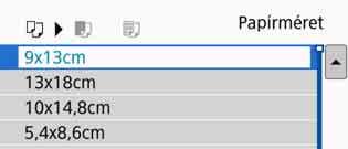 Nyomtatási beállítások Q A papírméret beállítása Válassza ki a nyomtatóba betöltendő papír méretét, majd nyomja meg a<0> gombot. Megjelenik a papírtípus-beállító képernyő.