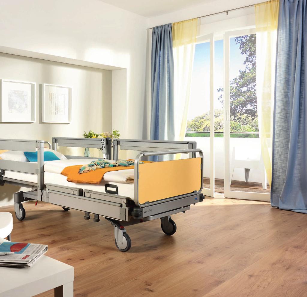 A Vida ágy különböző változatai a legtöbb kórházi osztály elvárásainak megfelel. A Vida ágy széles magasságállítás tartománya minden beteg számára megfelelő beülési magasságot biztosít.