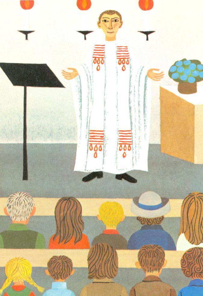 10 PPEK / Engelbert Gross: Misekönyvem A pap köszöntése A pap széttárt karokkal üdvözöl bennünket: Az Úr