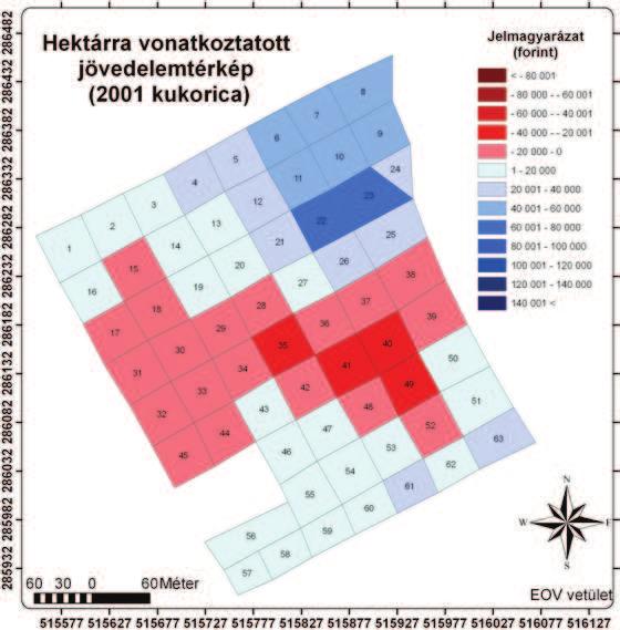 177 Smuk Milics Neményi: Jövedelemtérképek a precíziós növénytermelésben Számításainkat 2001, 2002, 2005, 2006- os évek kukoricatermelésével kapcsolatosan végeztük el a Nyugat-magyarországi Egyetem