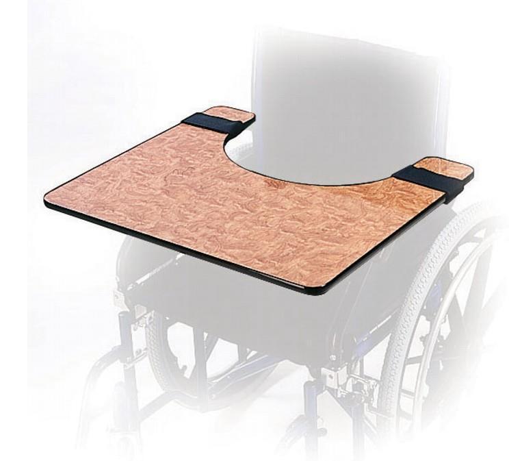 Kerekesszékhez rögzíthető asztalka, tálca A kerekesszékhez rögzíthető asztalka segíthet a felsővégtagok mozgásának optimalizálásában.