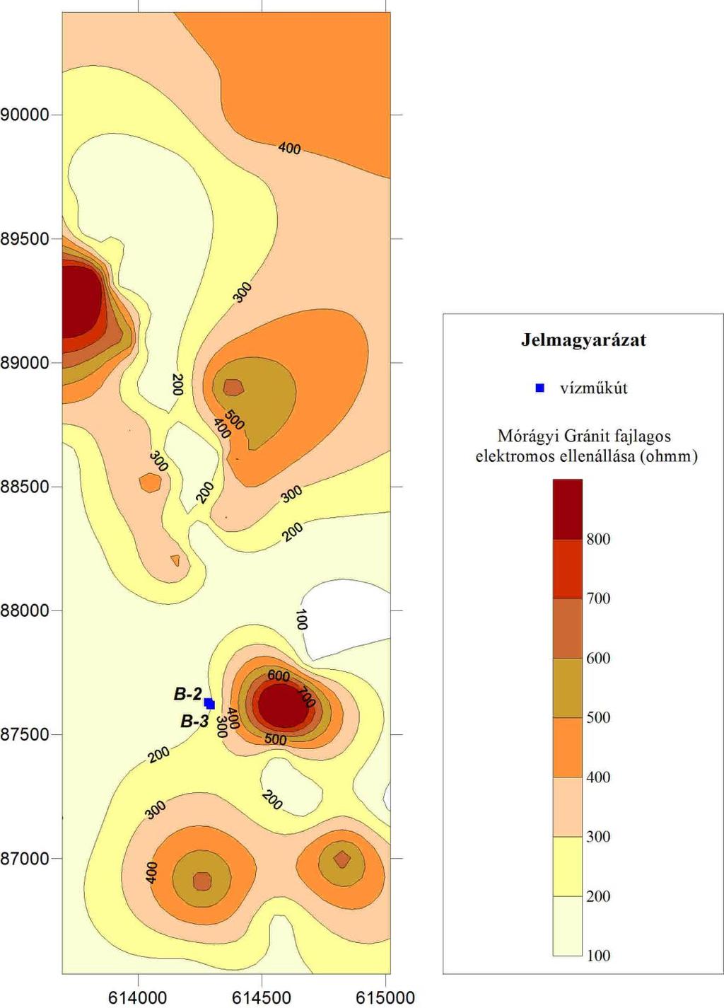 Geofizikai mérések A Mórágyi Gránit fajlagos elektromos ellenállása és állapota Üde gránit: > 400