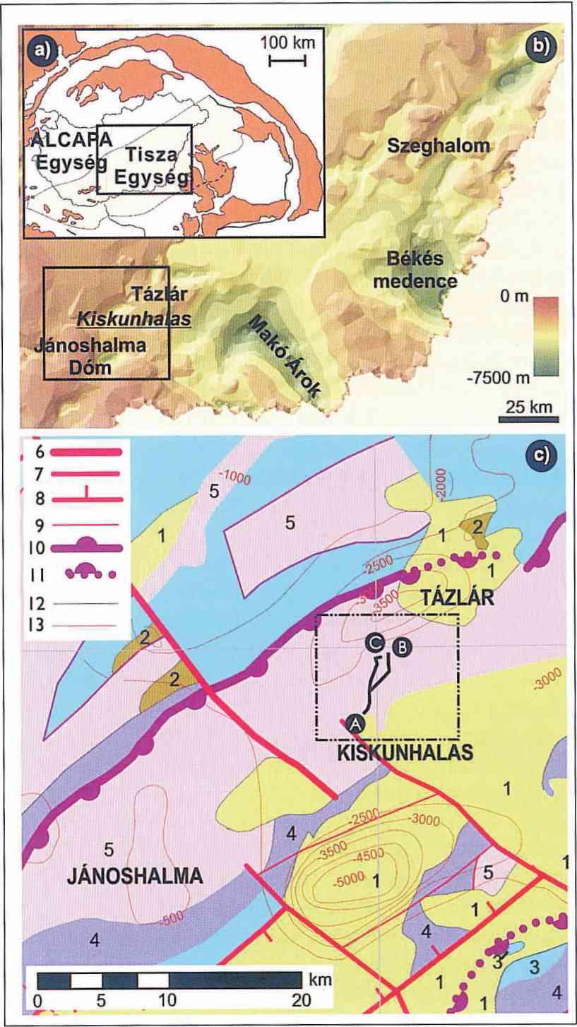 A KISKUNHALAS-ÉK REPEDEZETT METAMORF SZÉNHIDROGÉN REZERVOÁR KOMPLEX ÉRTÉKELÉSE 2. Földtani háttér A Pannon-medence erősen tagolt aljzata különböző eredetű mikrolemezekből áll.