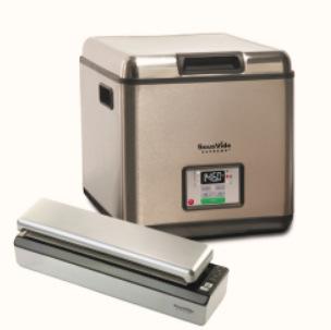 SVS SVS10LS+VSD101 Sous Vide Supreme 10L + Vákuum gép együtt 10 literes SousVide Supreme Főzési kapacitás: maximum 20 x 115g -os adag Medence űrtartalom: 10 liter Rozsdamentes acél ház és tető, Belső