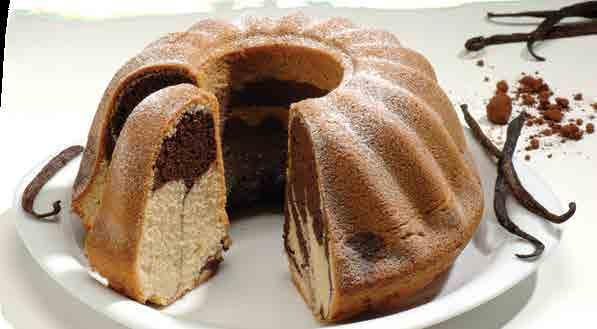 Édes sütemények, cukrász keverékek 15 kg EXKLUSIVE cukrász keverék PN 0180100 A keverék diós- csokoládés, kikevert tészta készítésére szolgál, mely elsősorban kuglóf