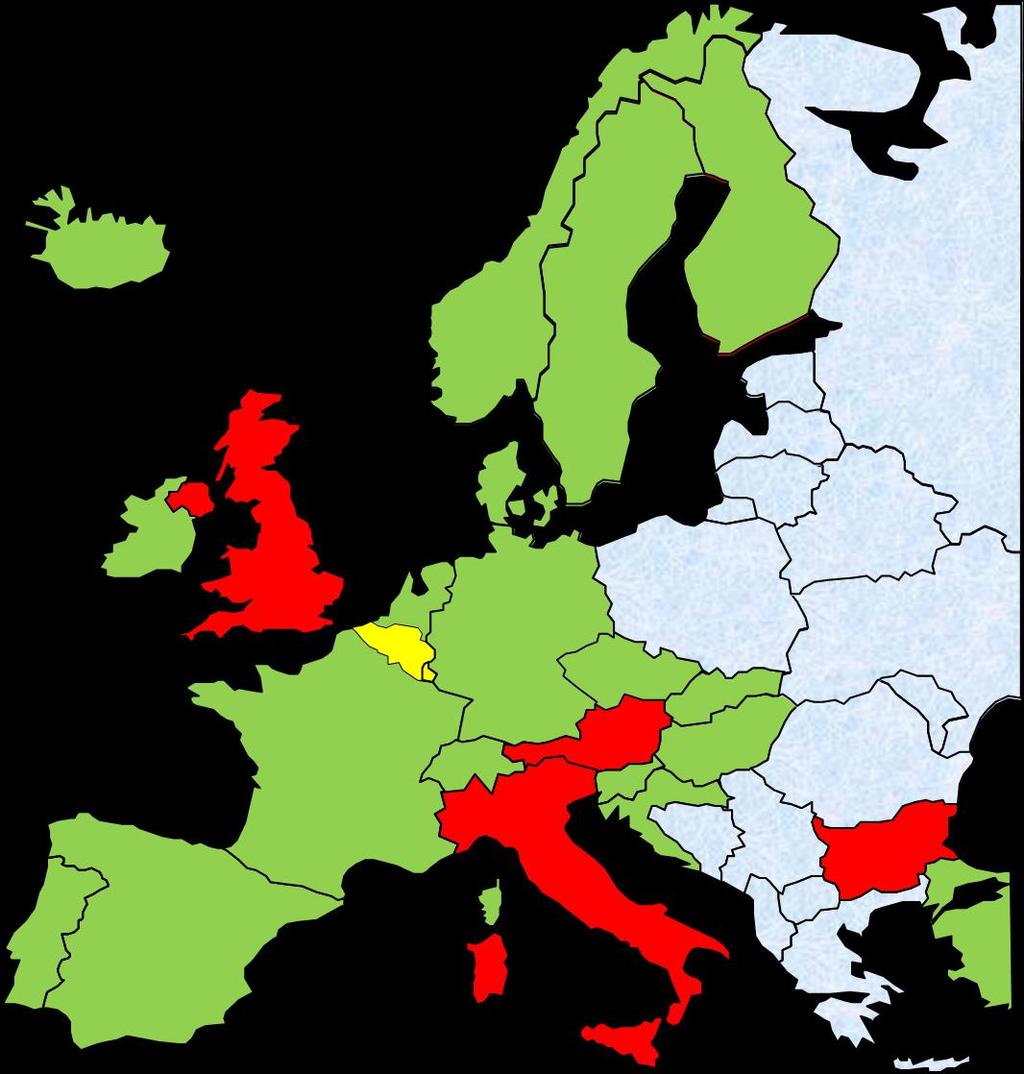 National recognition of GP/FM as speciality Explanations EU & non EU countries where the GP/FM is recognized as specialty EU countries