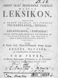 Bod Péter Bethlen Kata udvari hitszónokaként kezdte tudományos és irodalmi működését. 1746-ban Kolozsvárott nyomtatta ki először a Leksikont, 657 betűrendbe szedett bibliai kifejezés magyarázatával.