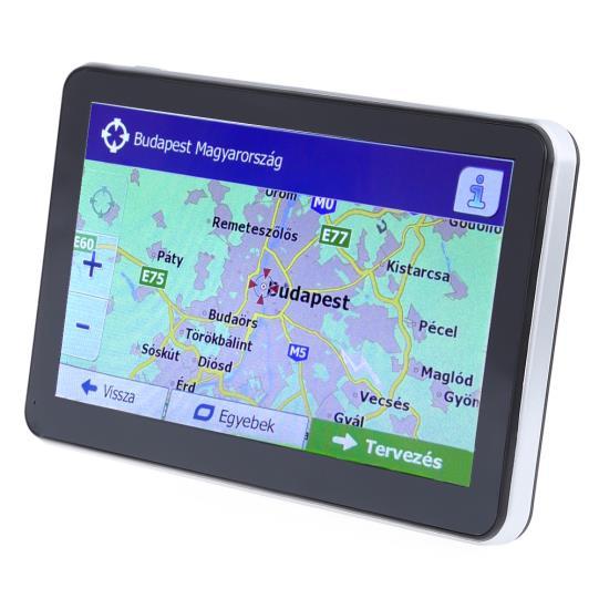 7 colos GPS navigáció Európa