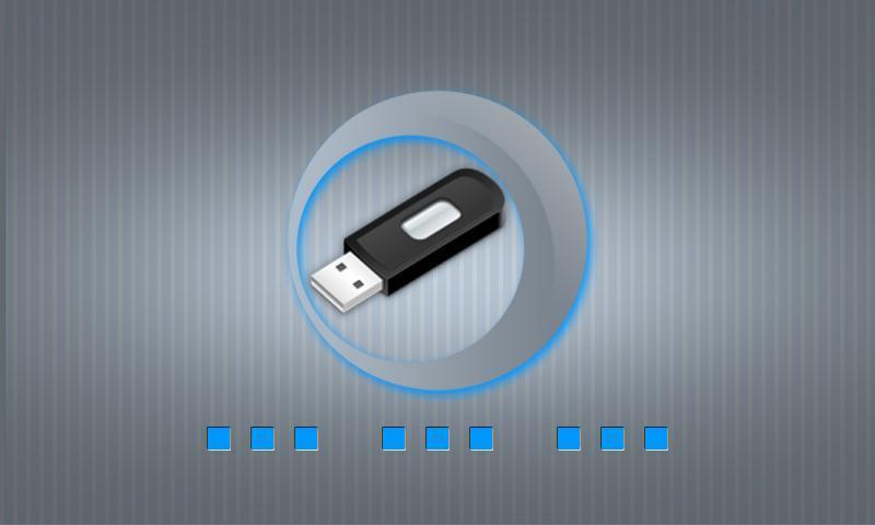 5. A KÉSZÜLÉK HASZNÁLATA 5.1 Csatlakozás a számítógéphez Az USB kábel csatlakoztatása után, amennyiben MASS STORAGE módban van a készülék, a fenti képernyő látható.