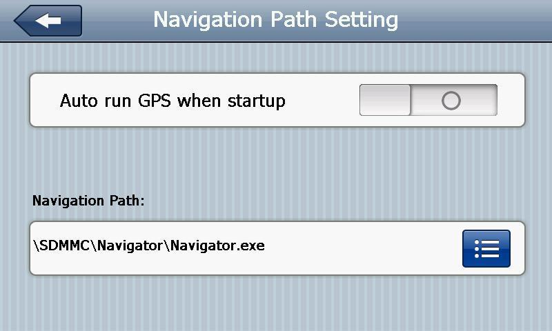 6.21 Navigációs program útvonala Érintse meg a gombot.