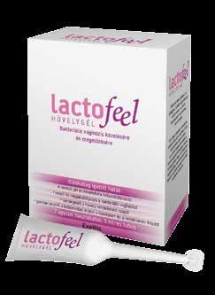 Hölgyeknek -25% Lactofeel hüvelygél, 7x5 ml A Lactofeel használata javasolt a leggyakoribb hüvelyfertőzés kezelésére, megelőzésére, antibiotikum terápiát követően a hüvely