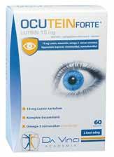 készítmény 15 mg luteint, többszörösen telítetlen omega-3 zsírsavakat, A- és B2-vitamint, valamint olyan
