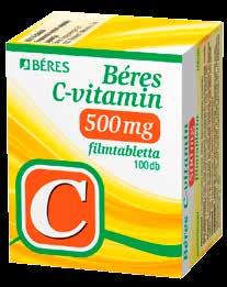 Tavaszi kiemelt akciók MOST CSAK MOST CSAK Béres C-vitamin 500 mg filmtabletta, 100 db Szedése biztosítja az egészség megőrzéséhez nélkülözhetetlen C-vitamin megfelelő mennyiségű
